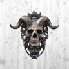 Stylish American Resin Skull Ram Head Wall Decor Unique Synthetic Resin Craft