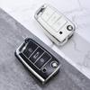 Car TPU Key Case Cover For VW Volkswagen Golf 7 MK7 Tiguan MK2 T-roc T-cross Skoda Octavia Kodiaq Karoq Seat Ateca Leon Fob