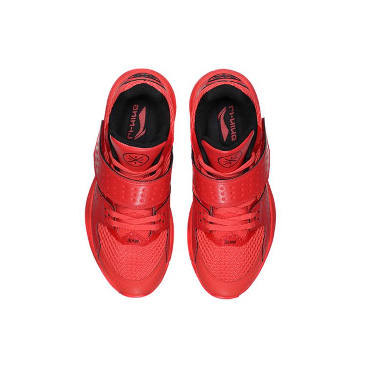 Li Ning Battle Armor Non Slip Lightweight Low Top Basketball Shoes Men's Flame Red ABAN059-3