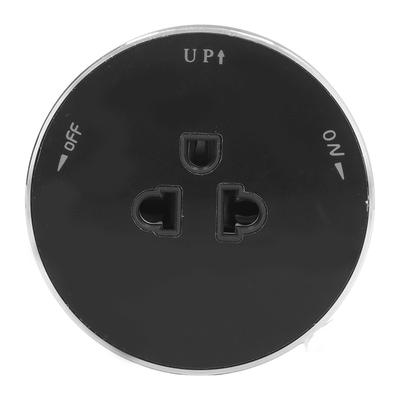 Track Socket Removable Outlet Adapter PC Universal 250V Round with Light Indicator for US EU Plug