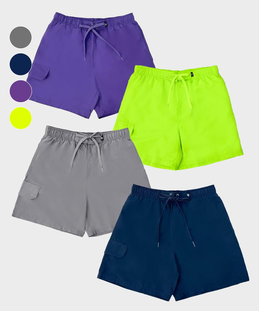 Helingbon Men'S Swim Shorts Multi Boardshorts Beach Shorts (4 Colors) / A25M