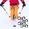 Trekking Pole Clips 4 Pcs Walking Stick Clamps Hiking Poles Storage Organizer Quick Release 8-Shape Holder for Backpacks Camping