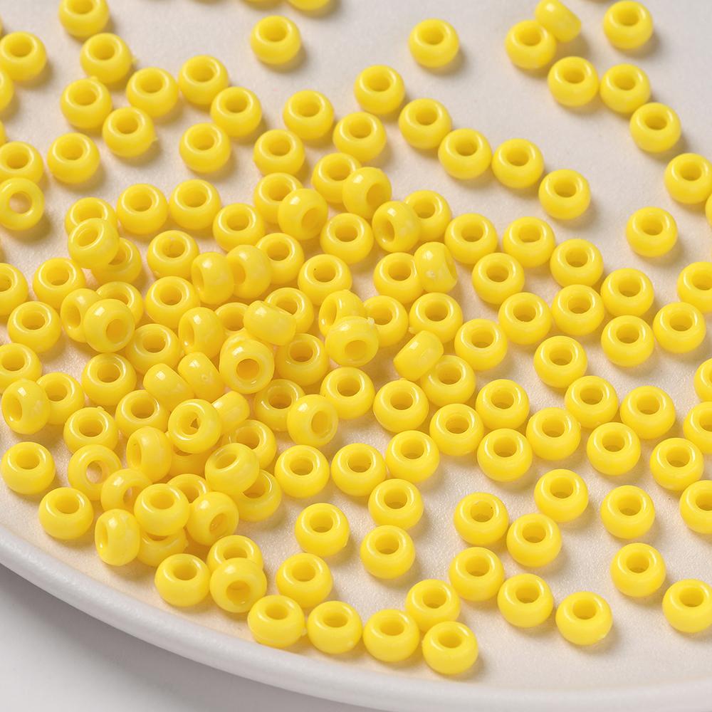 100pcs 4*7mm Acrylic Big Holes Beads Colored Spacer Loose Beads for DIY Necklace Bracelet Phone Charms Jewelry Making Supplies