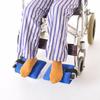 2PCS Wheelchair Foot Pads Anti Slip Design Mesh Fabric Pedal Covers Simple Setup Enhances Safety and Stability