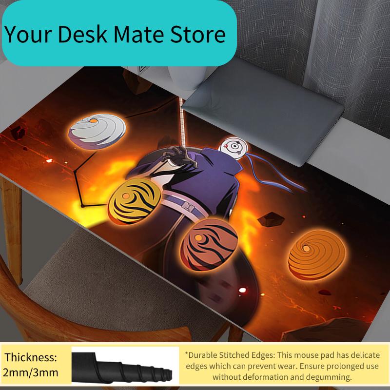 Mouse Pads Large Mouse Pad Office Desk Mats PC Gaming Accessories XXL Mouse Pad Laptop Naruto Obito Uchiha Keyboard Mat