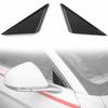 Carbon Fiber Front Door Window A Pillar Triangle Cover Trim For Ford Mustang 16+