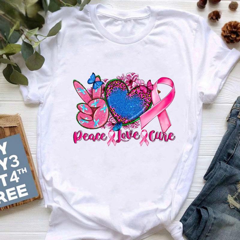 Summer Half Sleeve Retro Printed High Heels Cotton Loose Short Sleeve Women's T-Shirts Women’s