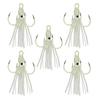 5pcs Trolling Lures Fishing Wobbler Artificial Baits Glow Jig Squid Skirt Baits Fishing Tackle Crankbait Lure