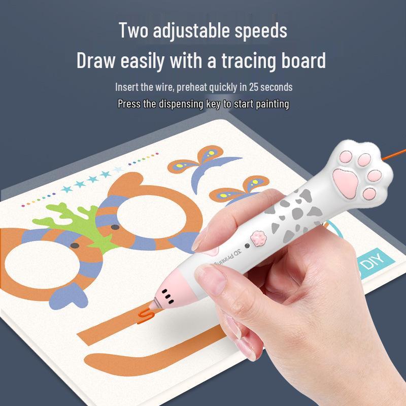 Handmade 3D Printed DIY Toys Set with Low-Temperature 3D Printing Pen