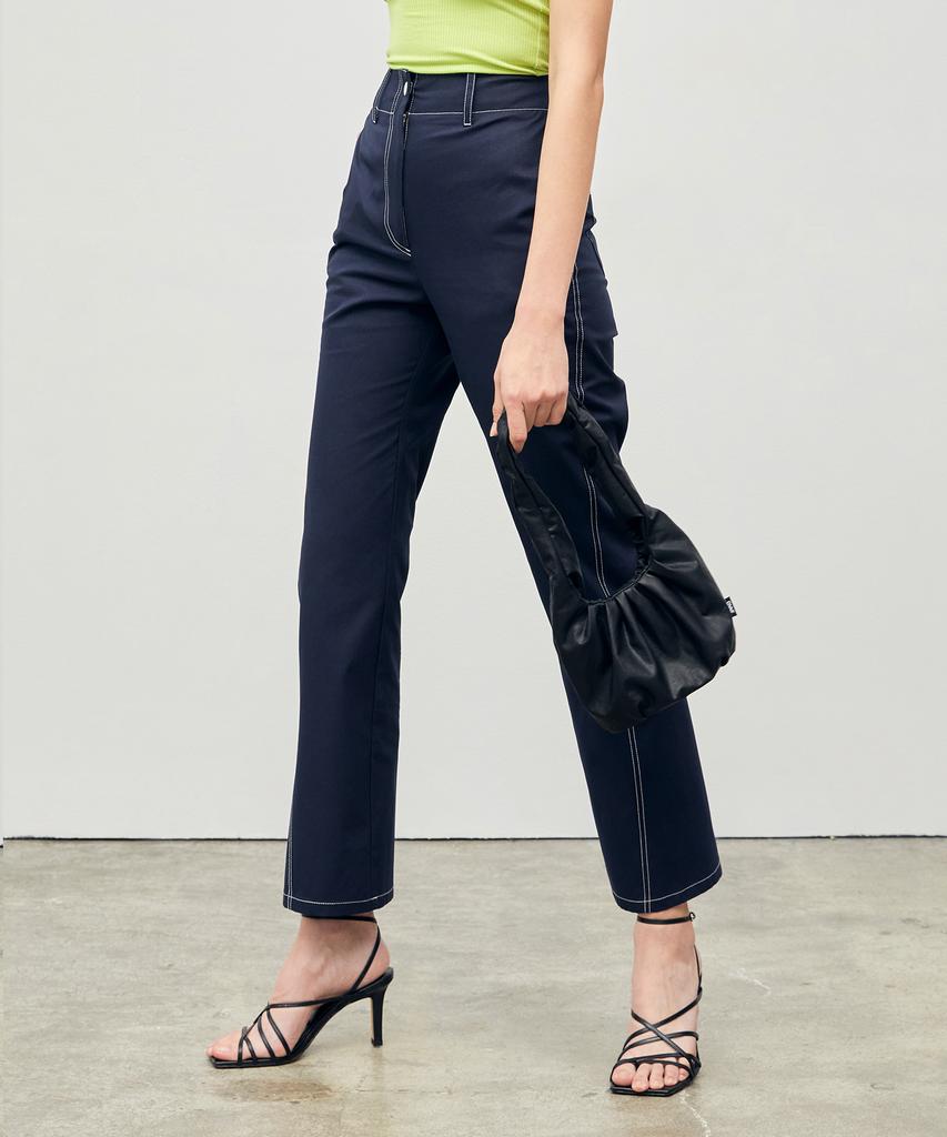 ONNE Stitched Straight Fit Pants Navy