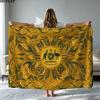 The Socceroos Australia Print Flannel Blanket High Quality Warm Comfortable Cover for All Seasons Perfect for Gifts Home Decor