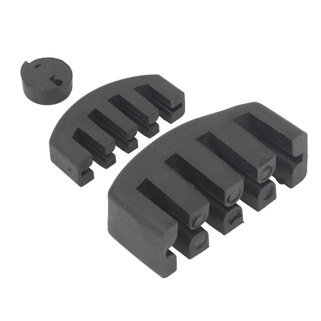 3Pcs Violin Cello Mute Set Claw Round Style Rubber Practice Silencer Soft Aging Resistant