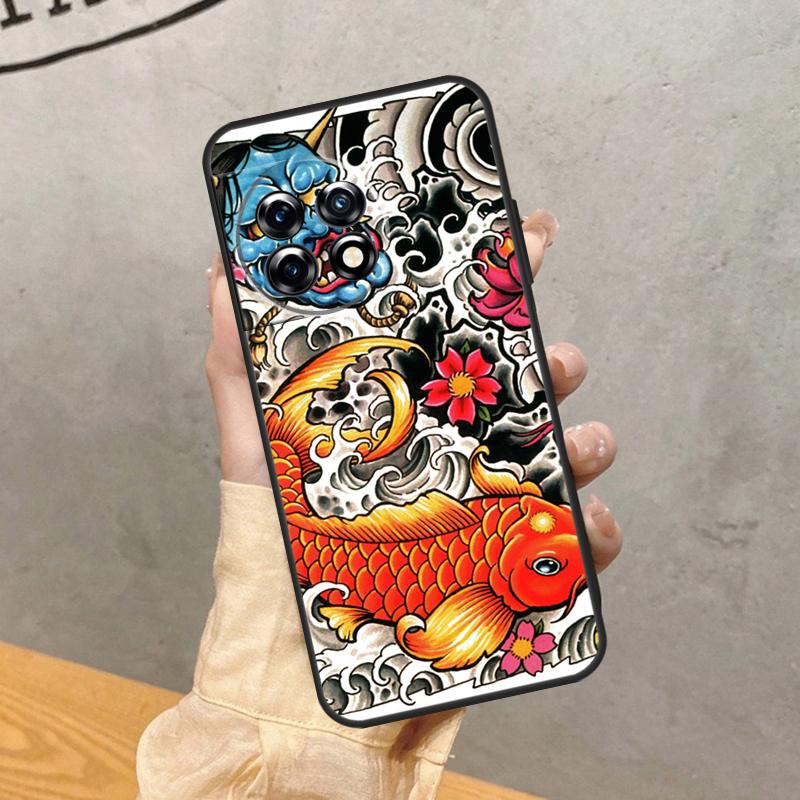 

Japanese Koi Case For OnePlus 8 9 10 Pro 15 13 12 11 13T 13R 12R 10T 8T Nord CE 5 2 3 4 Lite N20 N30 Cover OnePlus 15