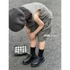 Autumn New Children's Preppy Leather Shoes Leather British Style Children's Shoes for Boys and Girls Students Performance Shoes