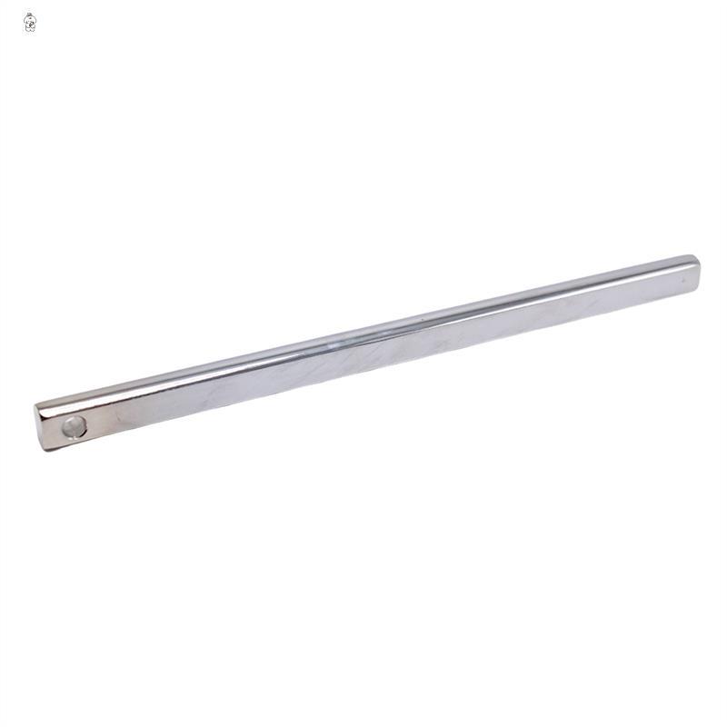 12 Inch Polished Steel Steering Shaft 3/4 Inch DD Double D Street Rod U-Joint Link 12 Inch Steering Rod Shaft