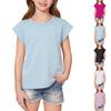 Children's Casual Short-sleeved Printed Round Neck Fashionable T-shirt Top