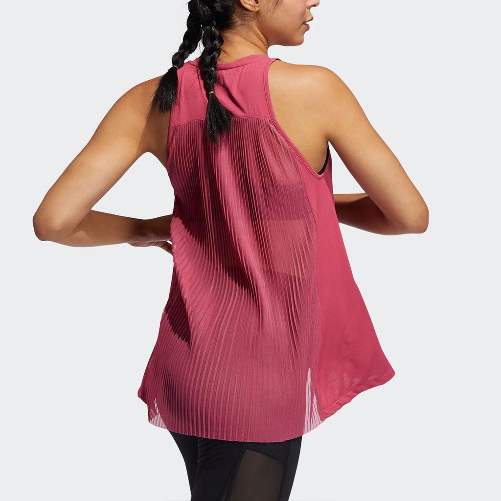 Adidas Dance Tank Loose Breathable Round Neck Sports Vest Women Tops Pink GM2767