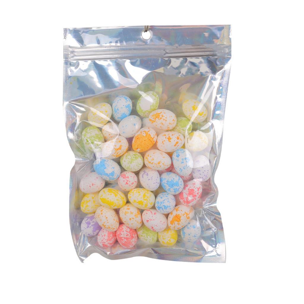 50 Pcs Easter Eggs, Reusable Easter Eggs, Colorful Mini Easter Eggs, DIY Easter Ornaments, Foam Easter Eggs For Wedding, Party Decor, Photography, Bas