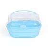 Portable Transparent Hamster Cage with Water Bottle Breathable Travel Carrier Suitable Small Pets Built-in Water Bottle Feeder