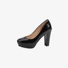 Fashion Comemore Fashion Women's High Heels Pointed Toe Shallow Chunky Heel Dress Pumps Slip On Plus Size Solid Shoes for Shoes Female