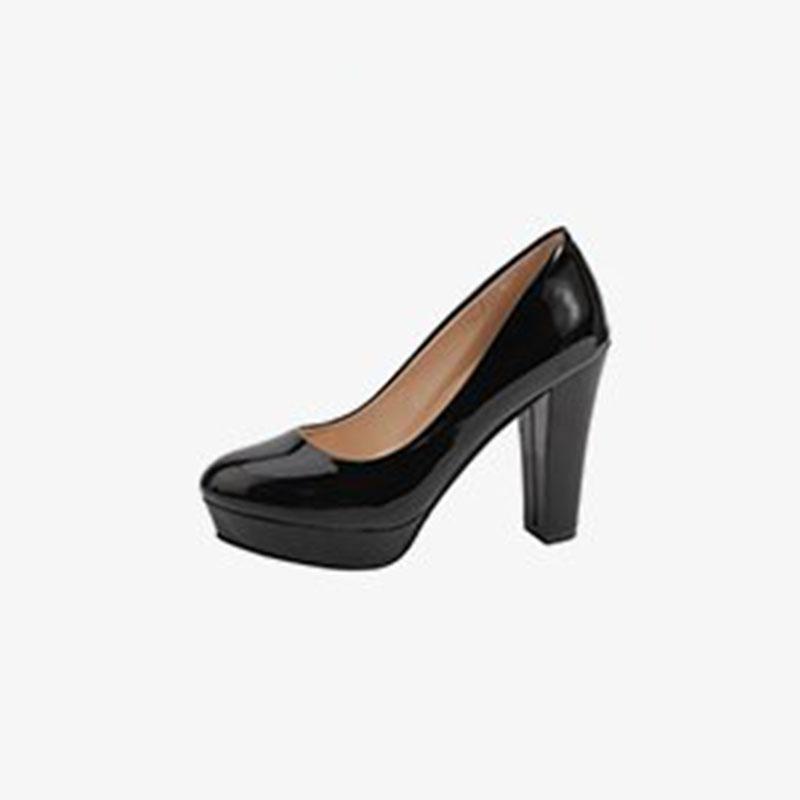 Fashion Comemore Fashion Women's High Heels Pointed Toe Shallow Chunky Heel Dress Pumps Slip on Plus Size Solid Shoes for Shoes Female
