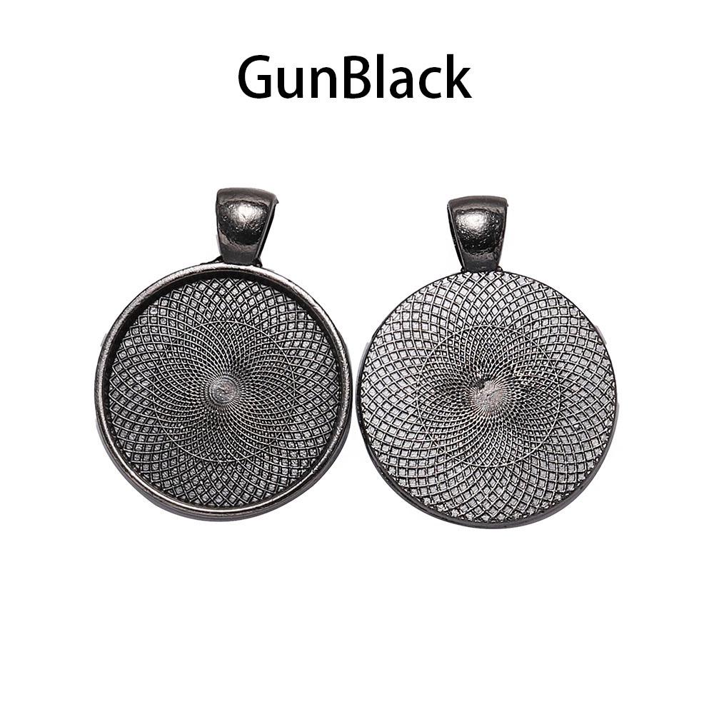 10pcs/lot 25 mm Cabochon Base Tray Bezels Blank  Gold Necklace Pendant Setting Cabochon Base For Jewelry Making Supplies