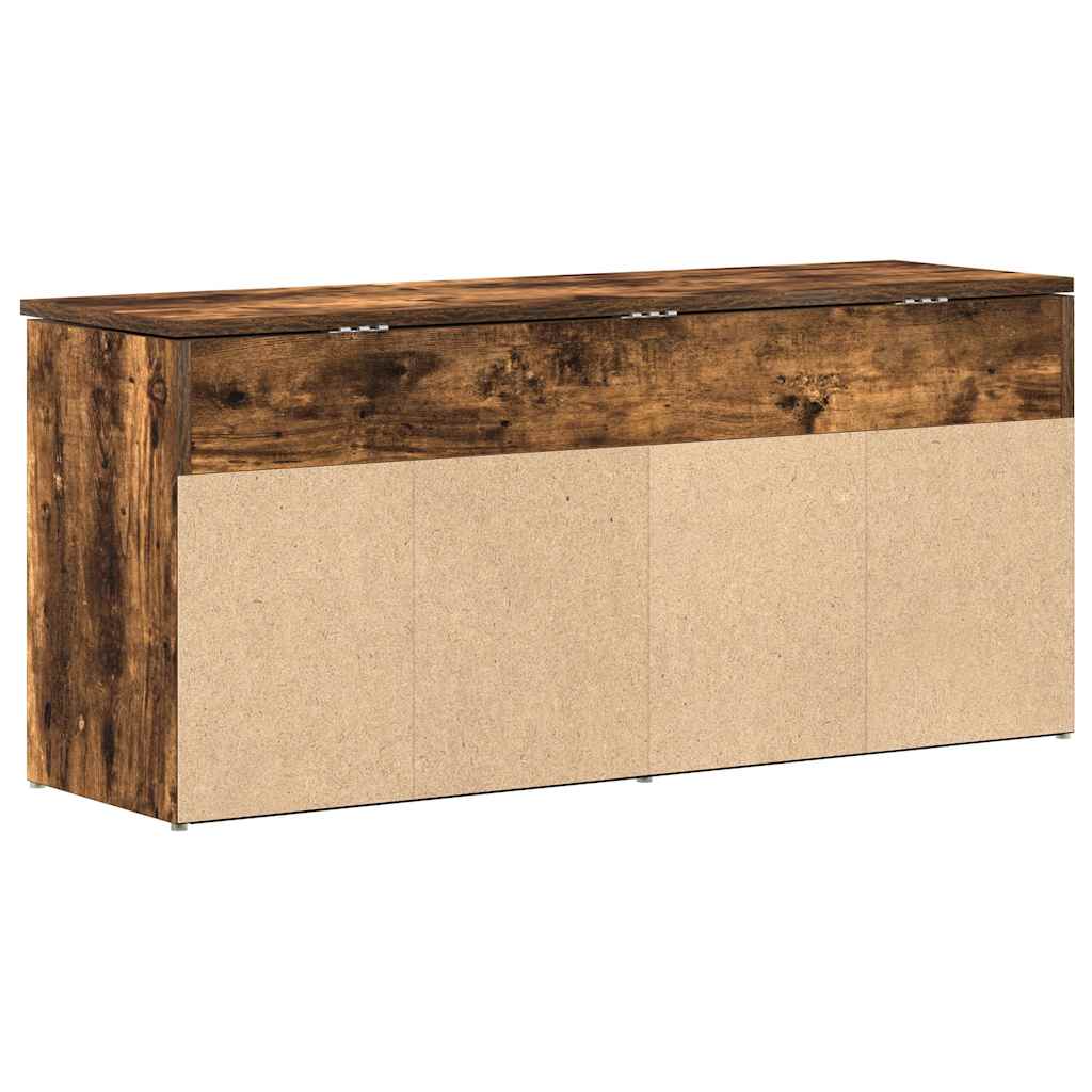 Shoe Bench Smoked Oak Finish 102 x 30.5 x 45 cm Particleboard