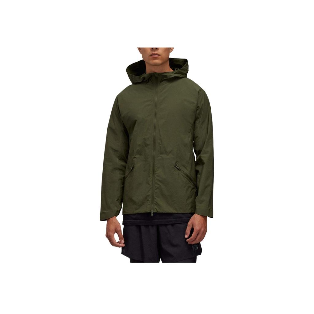 Y-3 X Adidas Collaboration Running Warm Comfortable Windproof Waterproof Jacket Men Jacket Green IX0000