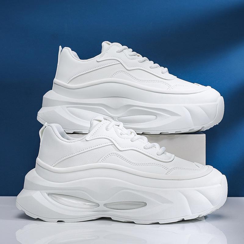 2025 summer new sports shoes men's versatile running shoes platform trend dad shoes youth sports shoes