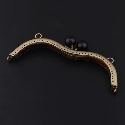 Tasche Geldbörse Verschluss Perle für DIY handgemachte Handtasche, - Schwarz