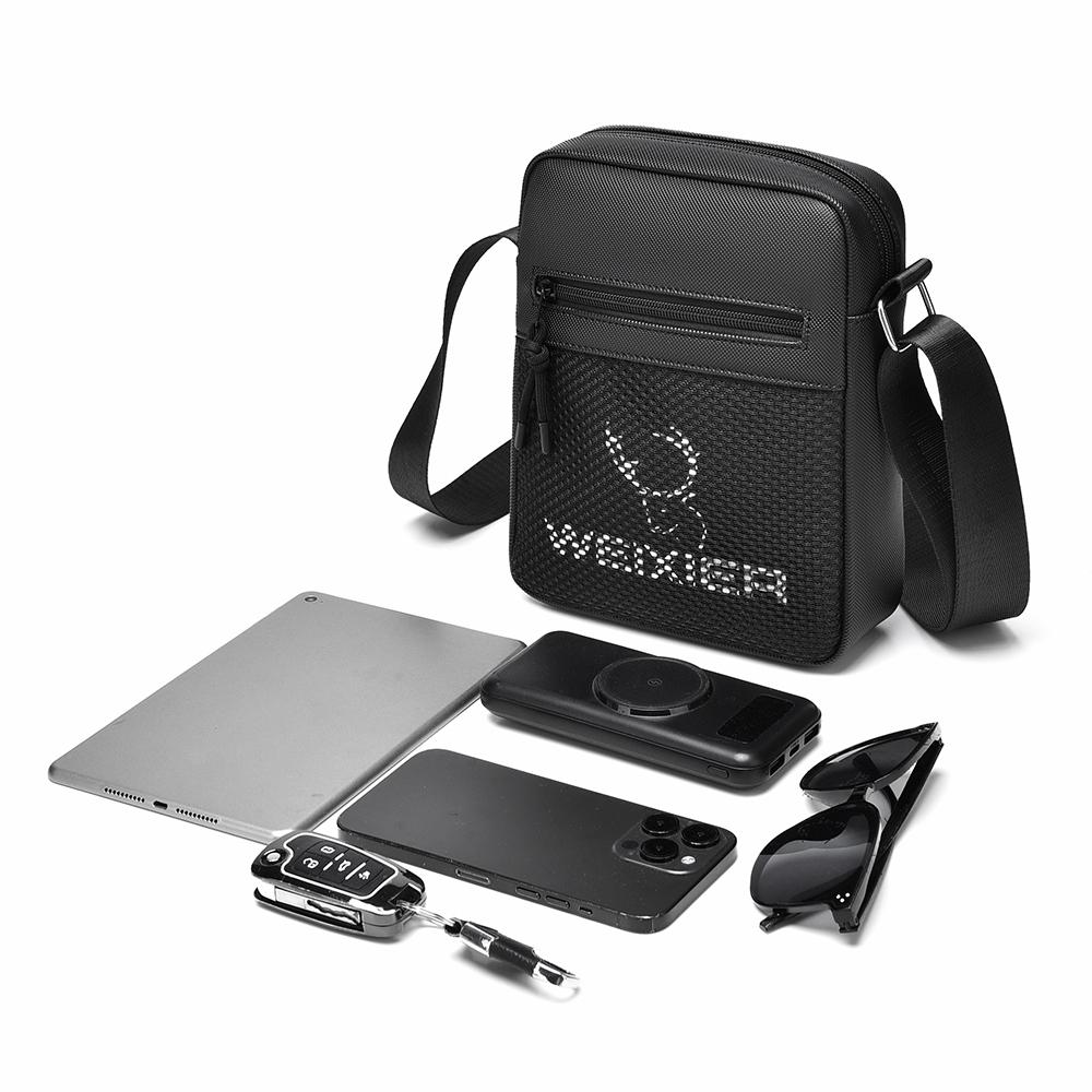 WEIXIER Men's Crossbody Shoulder Bag Messenger Bag Mini Purse Travel Passport Wallet Bag