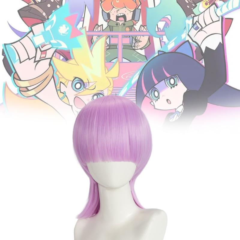 Panty Stocking With Garterbelt Cosplay Wig Hightemperature Silk For Costume Scene Use