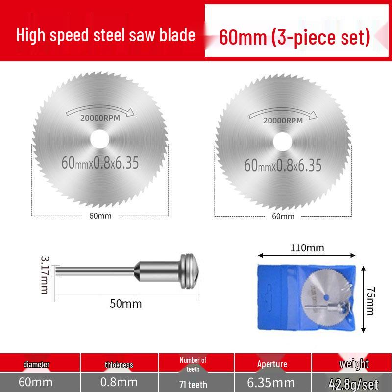 Mini HSS Electric Grinder Blade: High-Speed Steel Circular Cutting Disc for Woodworking