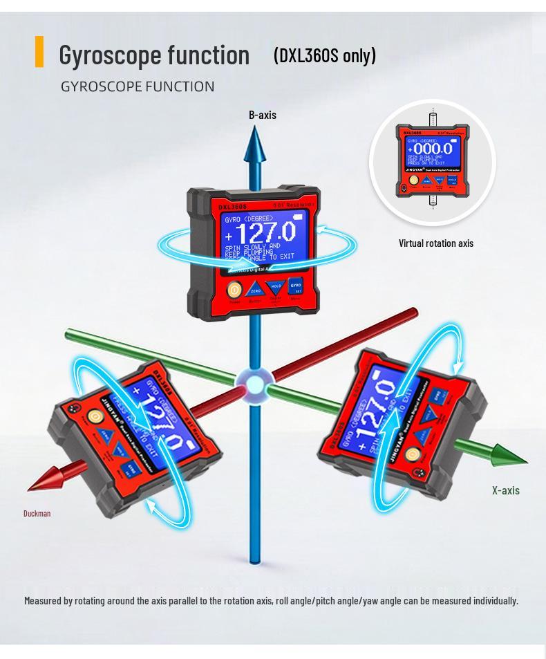 Jingyan DXL360S High-Precision Digital Inclinometer