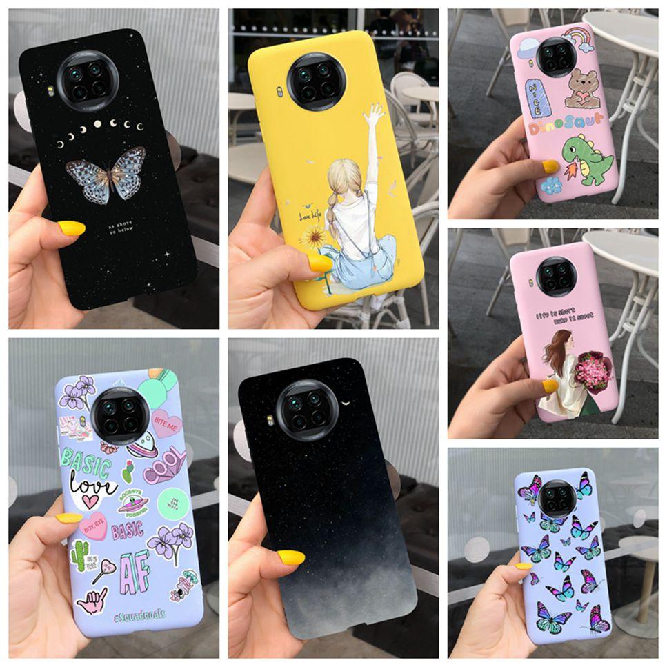 ForXiaomi Mi 10T Lite Case Cute Cartoon Cat Painted TPU Silicone Back Cover For Xiaomi Mi 10T Lite 5G 10Tlite Phone Case Funda
