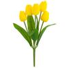 CV26799-7 ARTIFICIAL RUBBER-COATED RED TULIP BEAUTIFUL AS LIFE FOAM TULIPS centerpiece