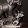 Purple Sand Elephant Ornamental Aromatherapy Furnace Thai God Elephant Smoke Backflow Incense Furnace Crafts Home Decoration