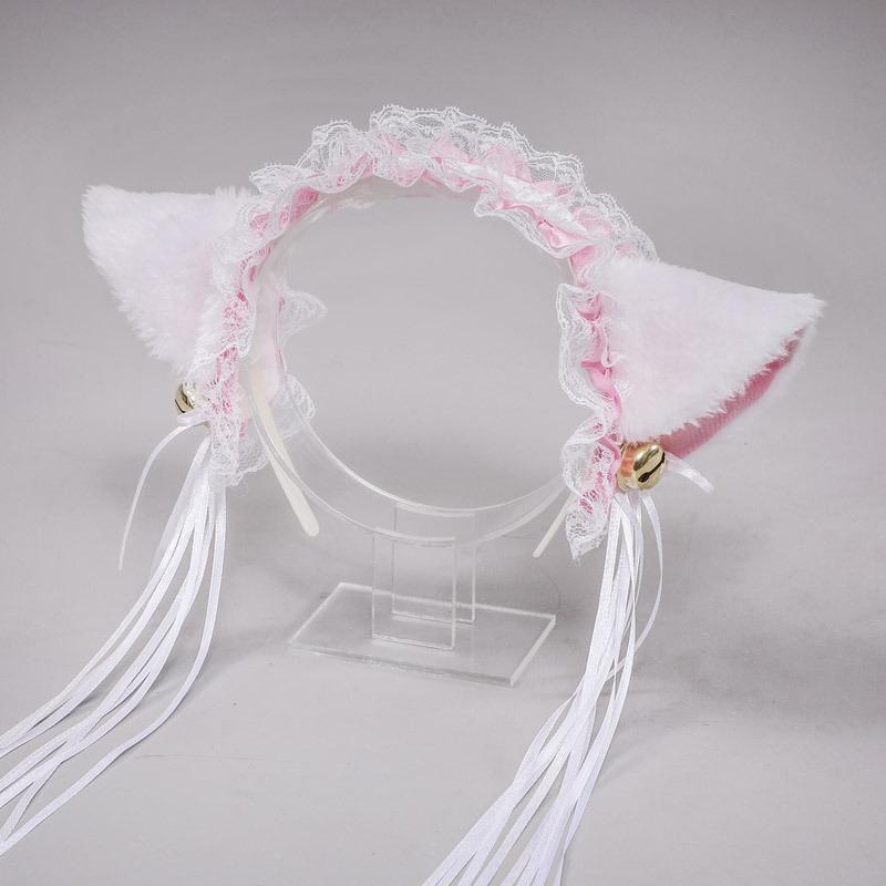 A cosplay prop accessory cat lady hair accessory animal ear maid accessory bell cat ear headband