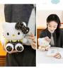 2026 Cartoon Cute KT Cat Doll: Eight-Inch Plush Toy for Children's Birthdays and Claw Machines.