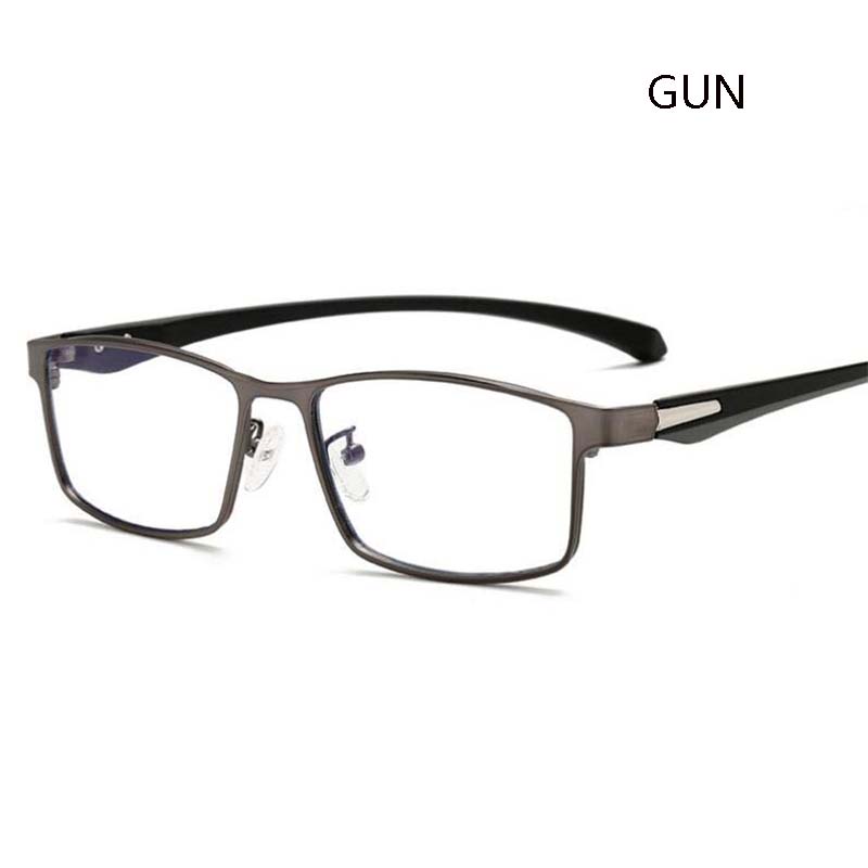 

Квадратные очки для полной оправы с диоптриями для близорукости, металлические, с защитой от синего света, рецептурные очки от 0 до -6.0 0