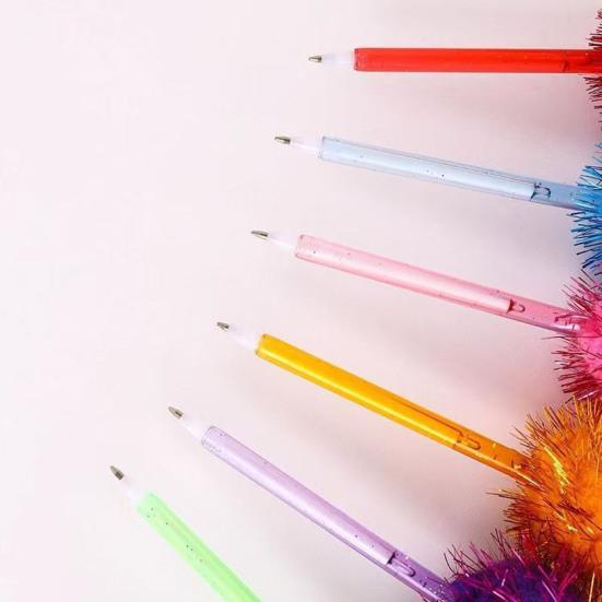 Penne Peluche Cartone Animato Struzzo Penne a Sfera in Plastica, Penna Divertente Autoportante, Punta 0,5 mm, Accessori Decorativi da Tavolo Scrittura Pelosa