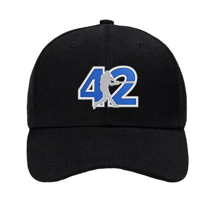 2026 Baseball Cap Size 42 - Adjustable 3D Embroidery with Baseball Player Print