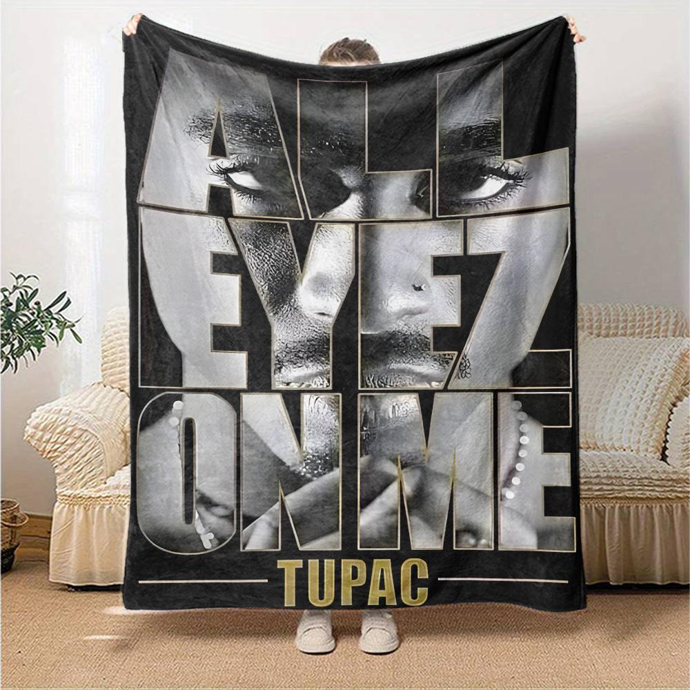 Tupac Kunst Aktivismus Leichte Decke Weich & Perfekt für Sofa Couch Büro Bett Picknicks Vier Jahreszeiten Mehrzweck Modern Ideales Geschenk Zubehör Y15