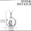New Creative Oil Dropping Diamond Star Owl Women's Necklace
