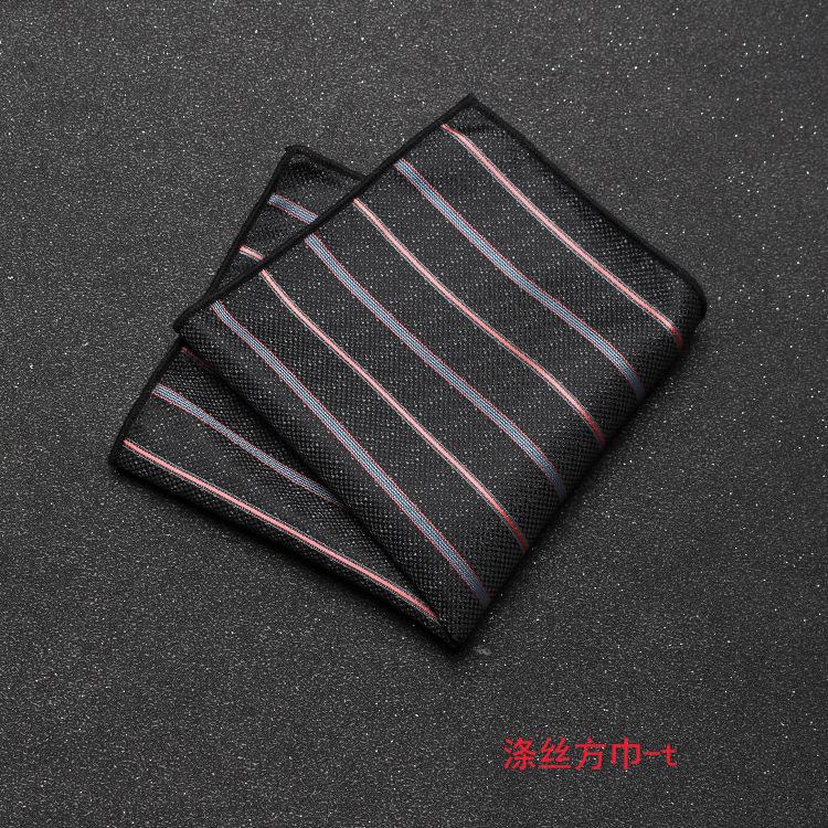 Men'S Banquet Guests Wedding Groom Suit Dress Pocket Towel British Retro Cashew Flower Striped Square Towel
