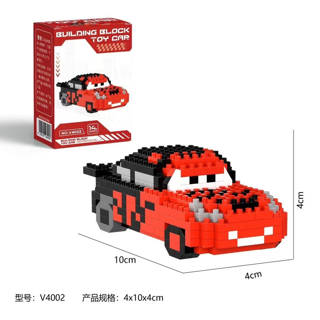 Cars Building Blocks Lightning McQueen Jackson Storm Cartoon Character Toys Sally Carrera Lega For Children Birthday Gifts