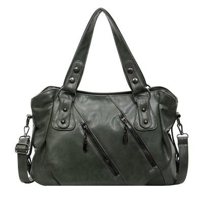 Handbag for Women, Large Capacity Soft Leather Motorcycle Bag, Shoulder Bag, Commuting High-end Tote Bag