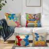 J-Jeff ART k-Koons Cushion Cover Square Sofa Cushion Cover Casual Skin-Friendly Comfortable Pillow Cover