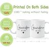 EST 2025 Grandpa Grandma Mugs Set Gifts for New Grandparents, EST 2025 First Time Grandpa Grandma Gift, Valentine Pregnancy Reveal Announcement Mug
