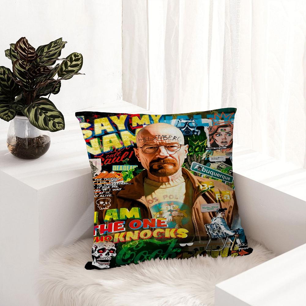 Breaking Bad Movie Office Cushion Pillowcase Car Cushion Cover45X45CM Lumbar Pillowcase Sofa Pillowcover